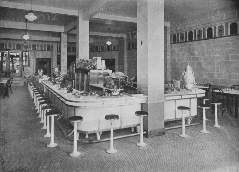 Lunch room, George Washington Hotel, Washington, Pennsylvania, 1923. Artist: Unknown.