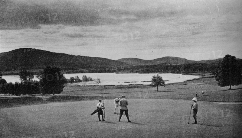 2nd green on Leatherstocking Golf Course at Coopertown, New York, 1925. Artist: Unknown.