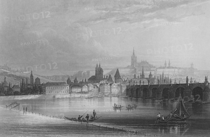 'Prague', c1850. Artist: Albert Henry Payne.