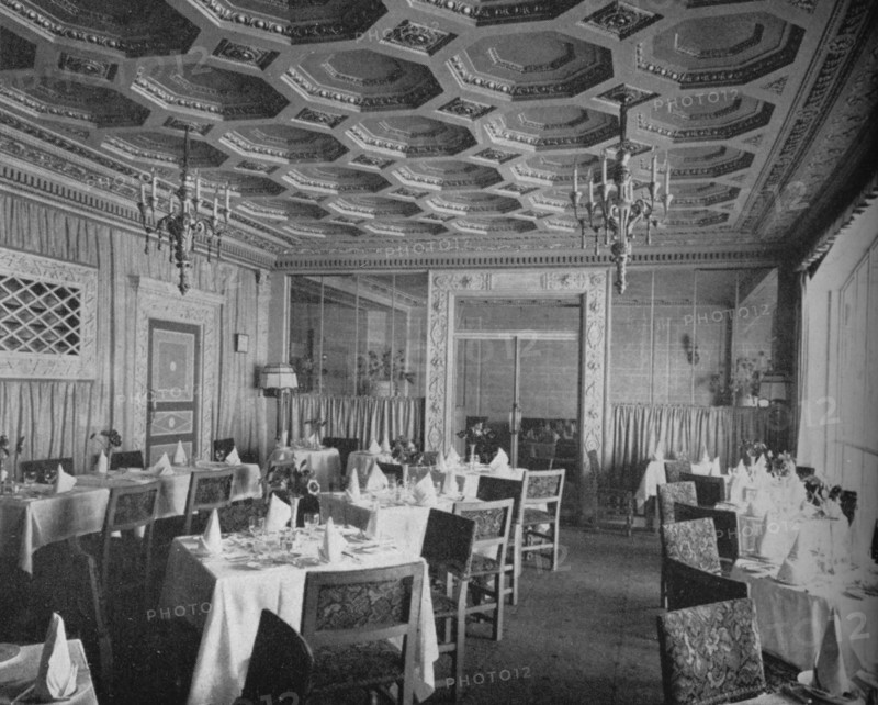 Regent Restaurant on balcony promenade level, Regent Theatre, Brighton, Sussex, 1922. Artist: Unknown.