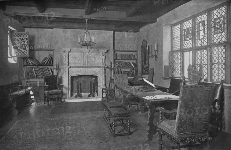 Reception room, office and residence of Frederick Sterner, New York, 1922.  Artist: Unknown.