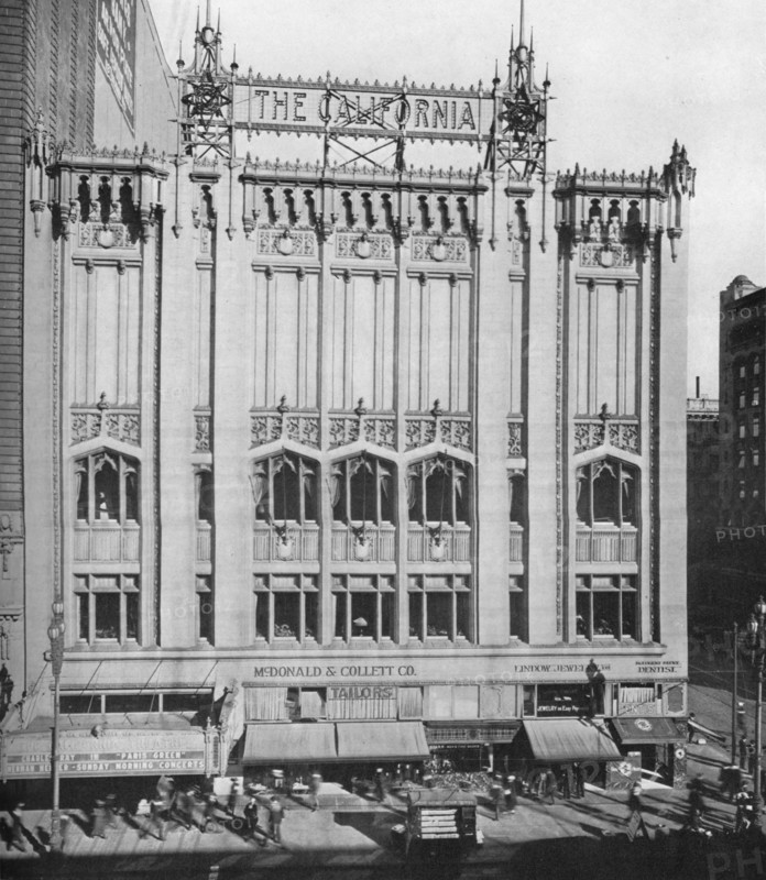 The California Theatre, San Francisco, California, 1922. Artist: Unknown.