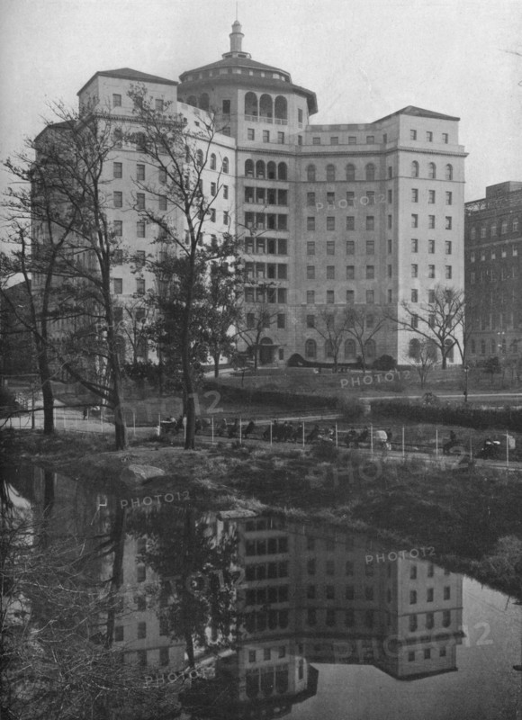 General view from Central Park, Fifth Avenue Hospital, New York City, 1922. Artist: Unknown.
