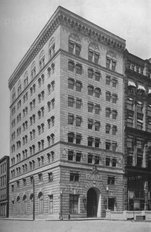General exterior view, offices of the Brotherhood of Railroad Trainmen, Cleveland, Ohio, 1923. Artist: Unknown.