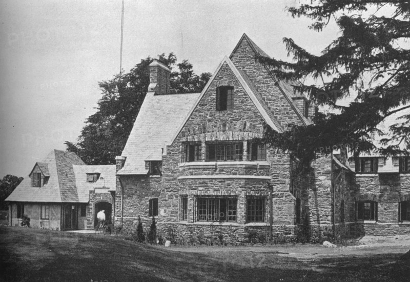 Locker room wing from the 1st tee, East Course, Winged Foot Golf Club, Mamaroneck, New York, 1925. Artist: Unknown.