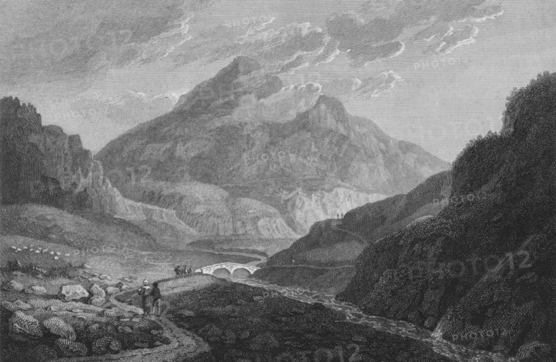 'A View of Ben Eim', 1813. Artist: Samuel Middiman.