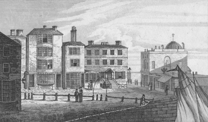 'High Street & Garners Library from Marine Parade', 1820. Artist: John Shury.