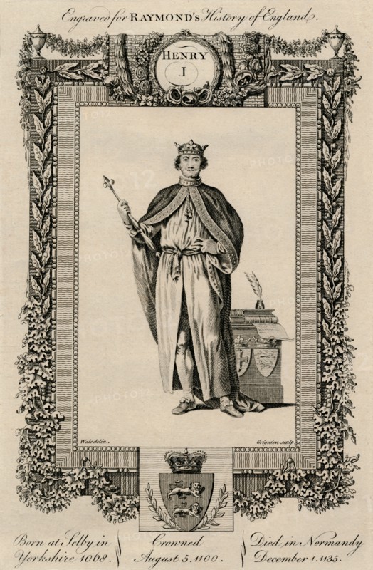 'Henry I', (1068-1135), c1787. Artist: Unknown.