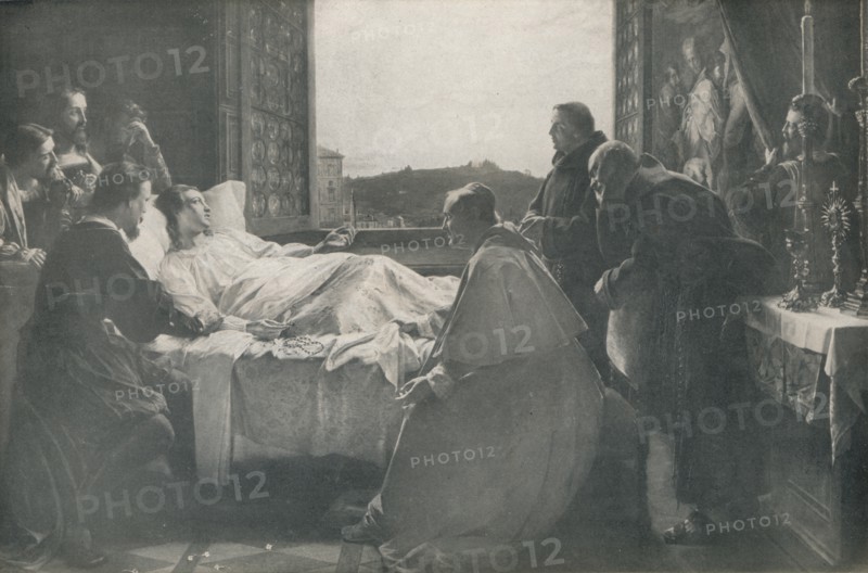 'The Last Moments of Raphael', 1866, (1917). Artist: Henry Nelson O'Neil.