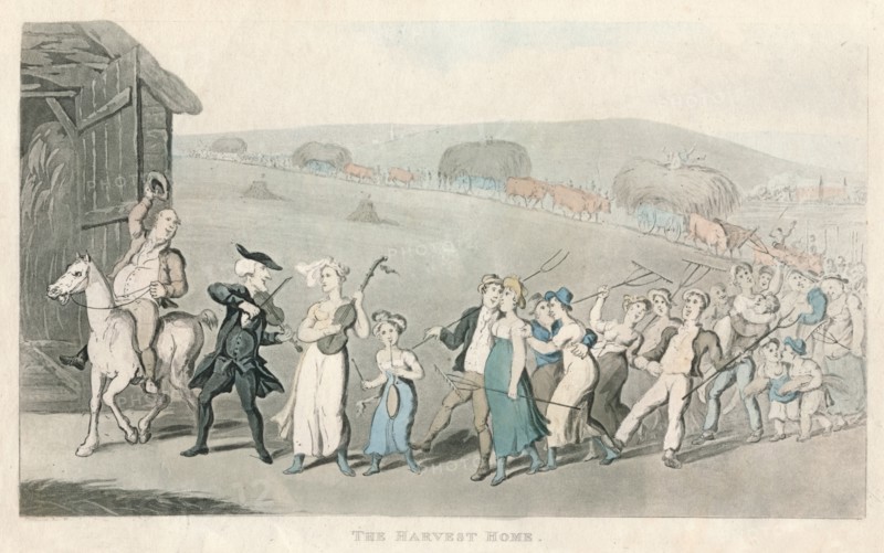 'The Harvest Home', 1820. Artist: Thomas Rowlandson.