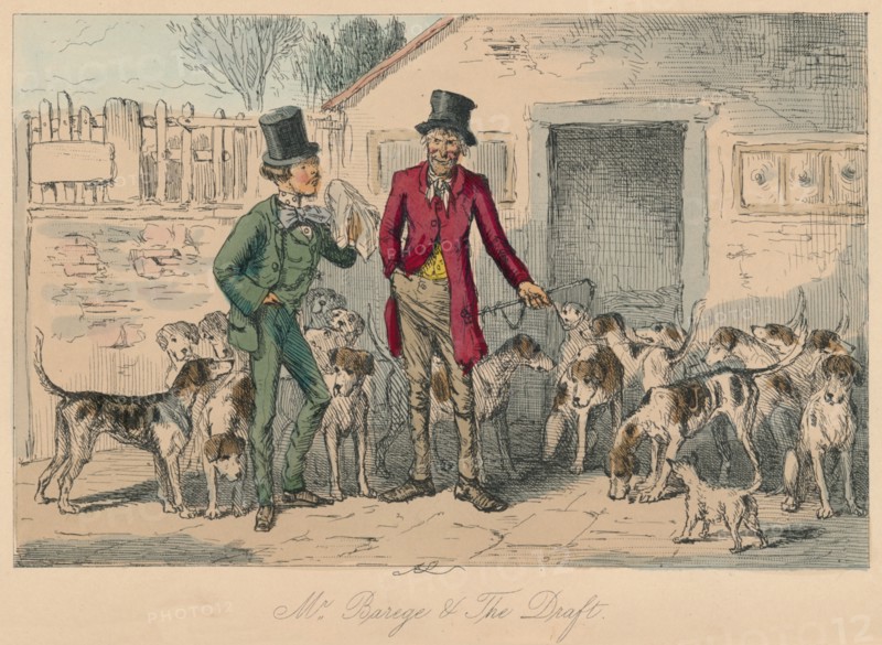 'Mr. Barege & The Draft', 1854. Artist: John Leech.