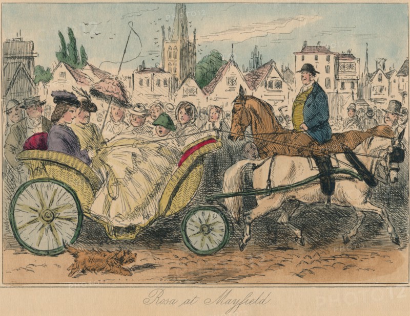 'Rosa at Mayfield', 1860. Artist: John Leech.