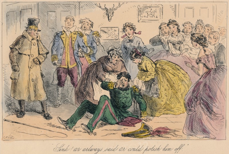 Sink! Ar always said ar could polish him off', 1865. Artist: Hablot Knight Browne.