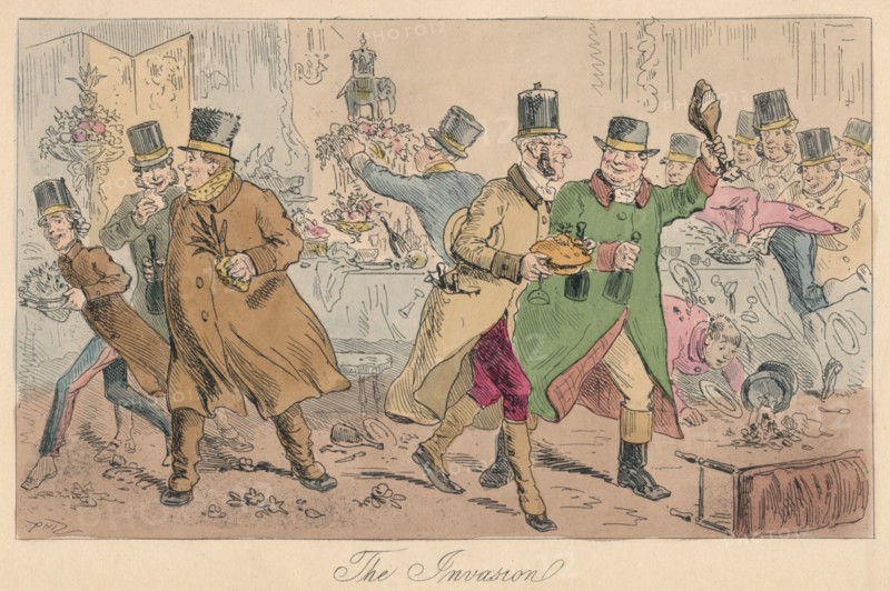 'The Invasion', 1865. Artist: Hablot Knight Browne.