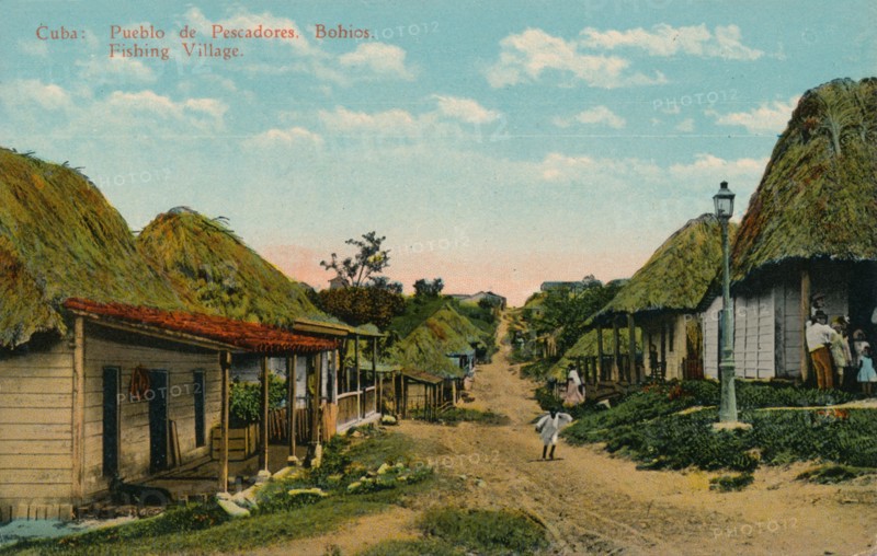 'Cuba: Pueblo de Pescadores. Bohios. Fishing Village', 1919. Artist: Unknown.