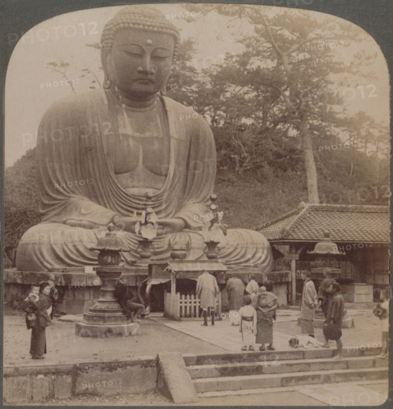 'Majestic calm of the great bronze Buddha, reverenced for six centuries, Kamakura, Japan, 1904. Artist: Unknown.