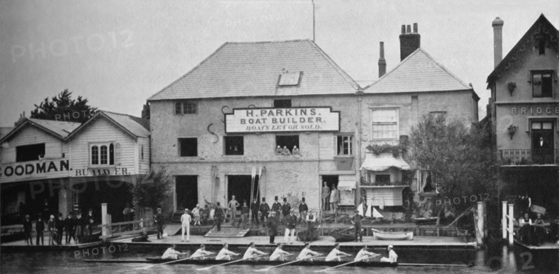 'The Boathouse Before Reconstruction, 1882', 1935. Artists: Mr Mundy, Hills and Saunders.