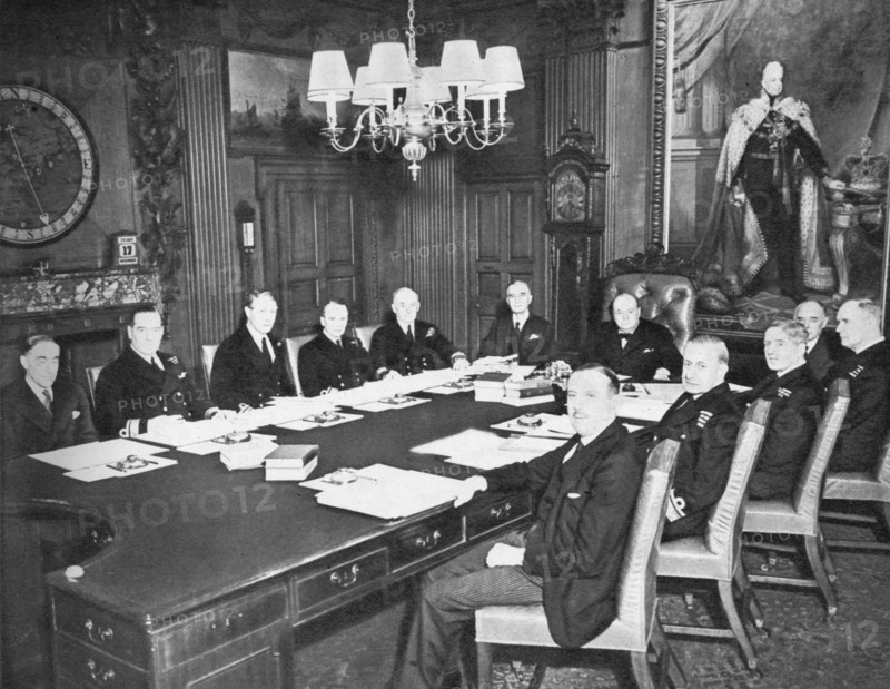 'The Board of Admiralty in Session', 1939, (1955). Artist: Unknown.