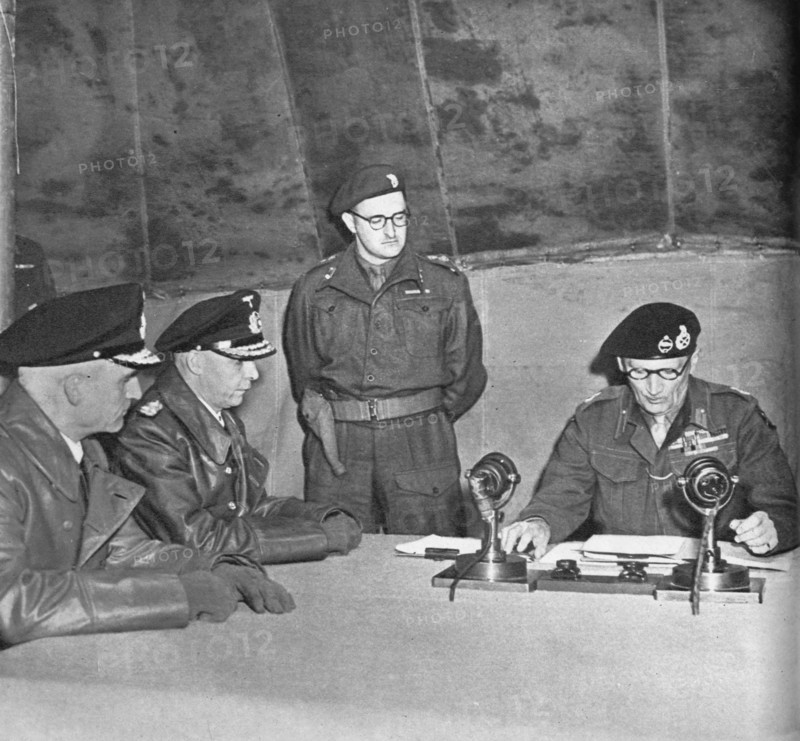 'F.M. Montgomery Receives the German Surrender', 1945 (1955). Artist: Unknown.