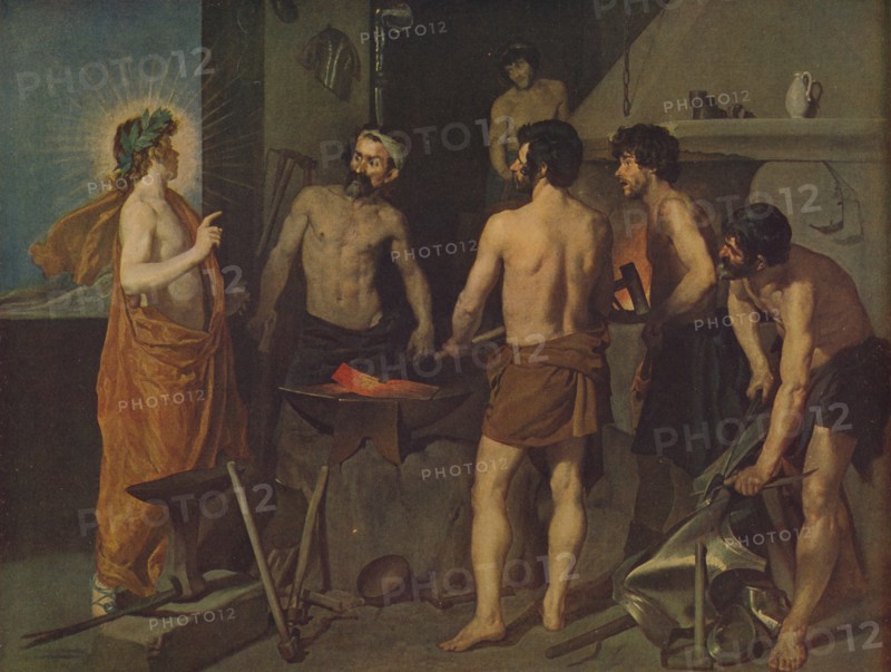 'La Fragua De Vulcano', (Apollo in the Forge of Vulcan), 1629, ( c1934). Artist: Diego Velasquez.