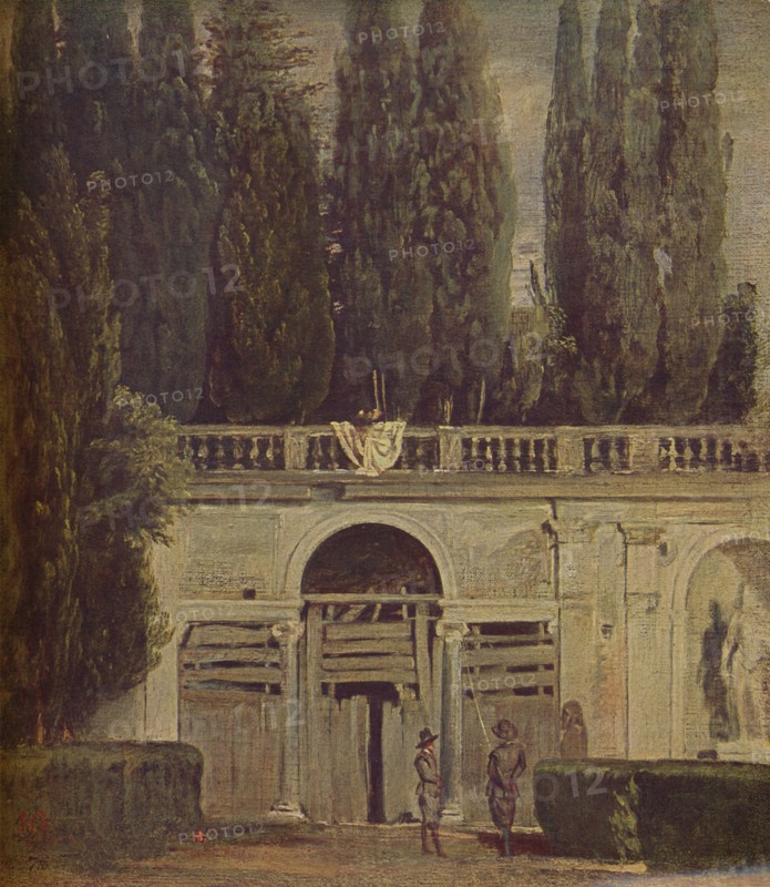 'Villa Medicis en Roma', (View of the Garden of the Villa Medici ), 1634, (c1934). Artist: Diego Velasquez.