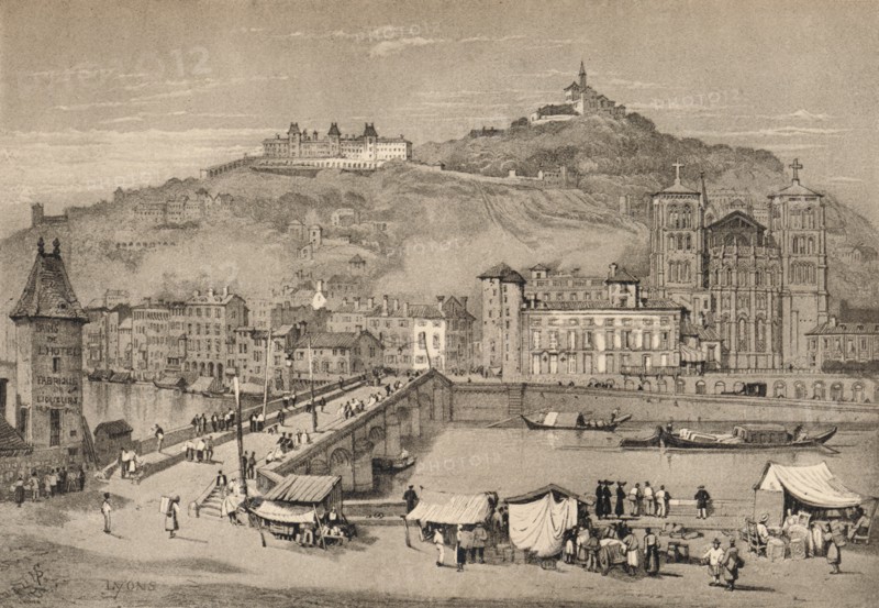'Lyons', c1820 (1915). Artist: Samuel Prout.