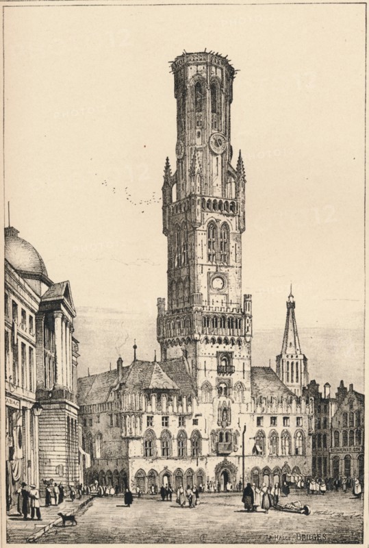 'Bruges', c1820 (1915). Artist: Samuel Prout.
