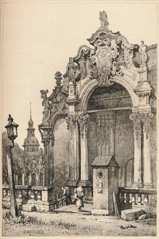 'Dresden', c1820 (1915). Artist: Samuel Prout.