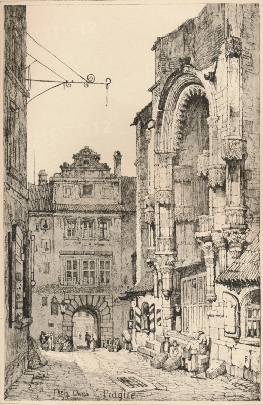 'Prague', c1820 (1915). Artist: Samuel Prout.