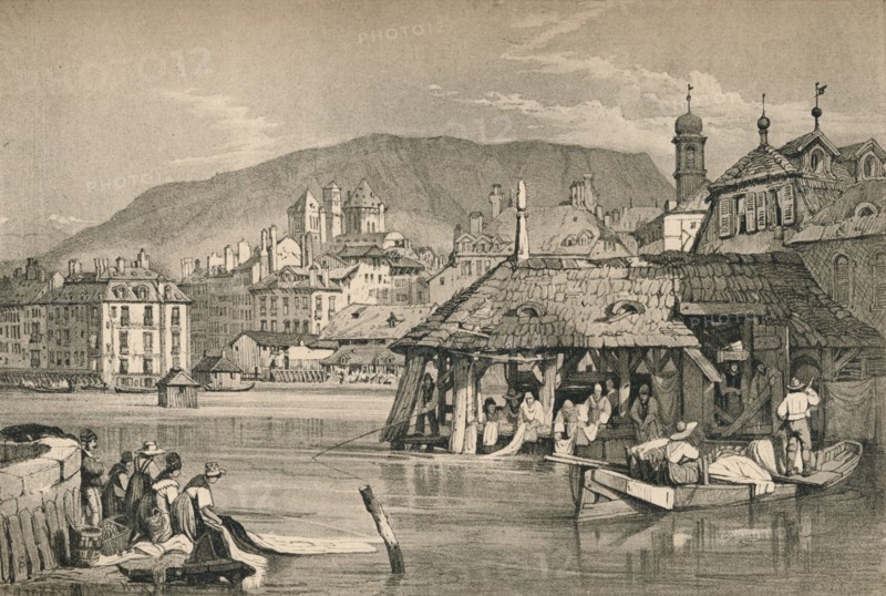 'Geneva', c1830 (1915). Artist: Samuel Prout.