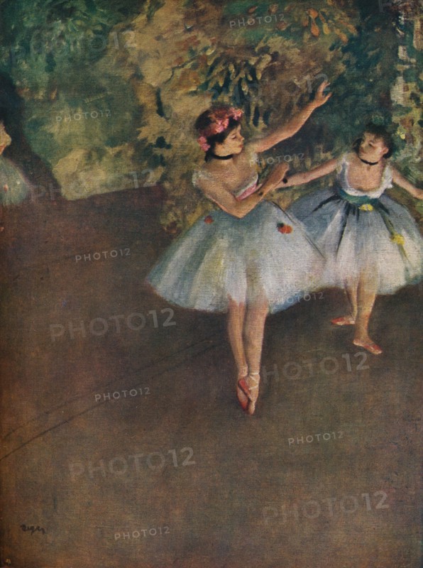 'Two Ballet Dancers on the Stage (Deux Danseuses Sur La Scene)', 1874 (1946). Artist: Edgar Degas.