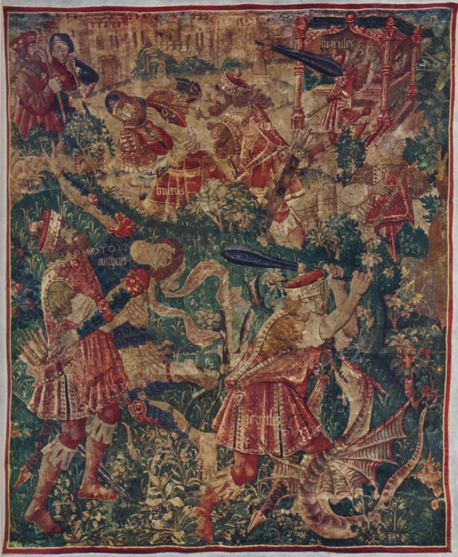 'Scenes from the life of Hercules: Tapestry Woven by Joos of Audenarde, c1498 (1946). Artist: Joos of Audenarde.