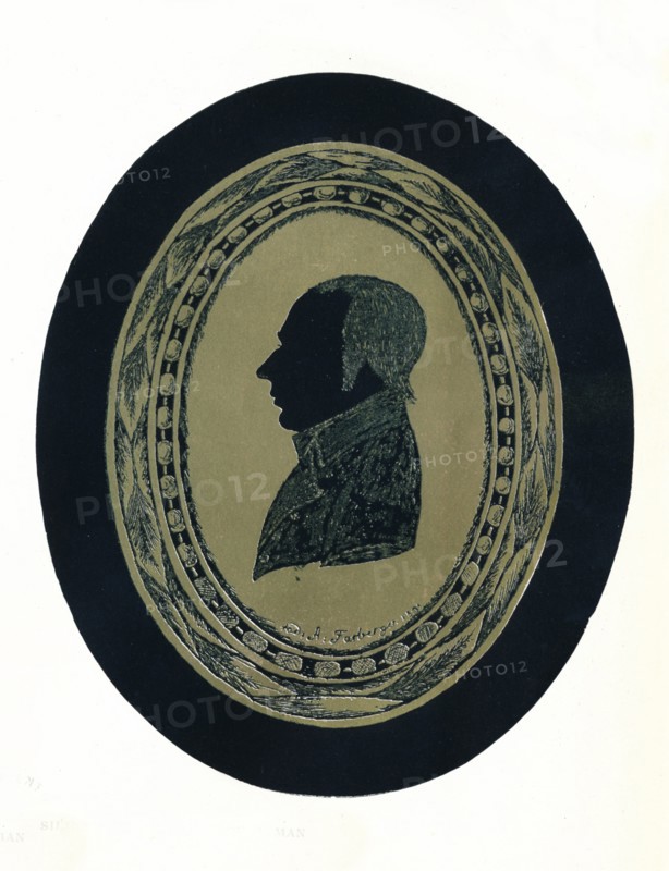 'Silhouette Portrait of a Man', 18th century, (1911). Artist: Farberger.