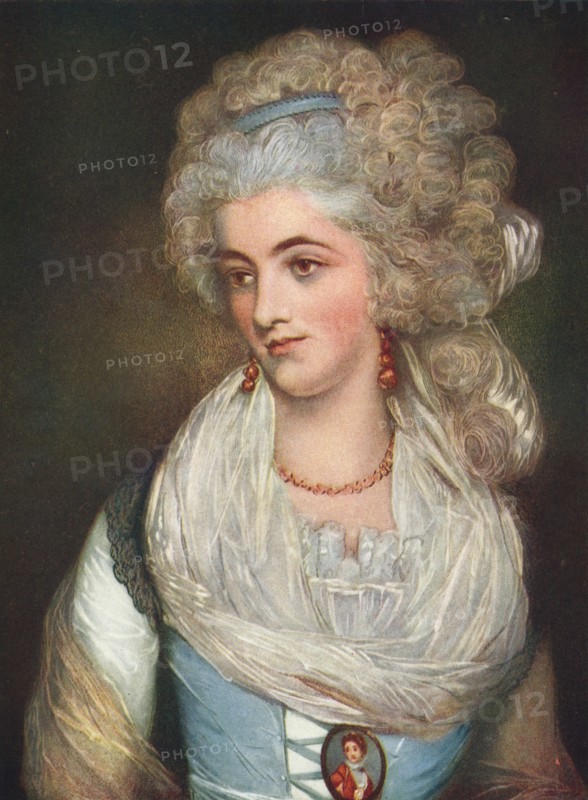 'Miss Chaplin', c18th century (1911). Artists: Percy Henry Martindale, John Russell.