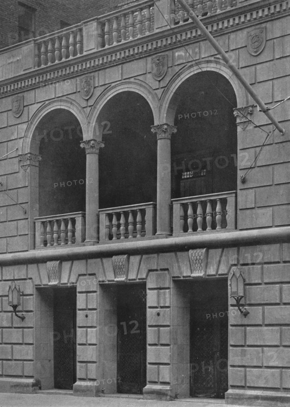 Main entrance of the Fraternity Clubs Building, New York City, 1924. Artist: Unknown.