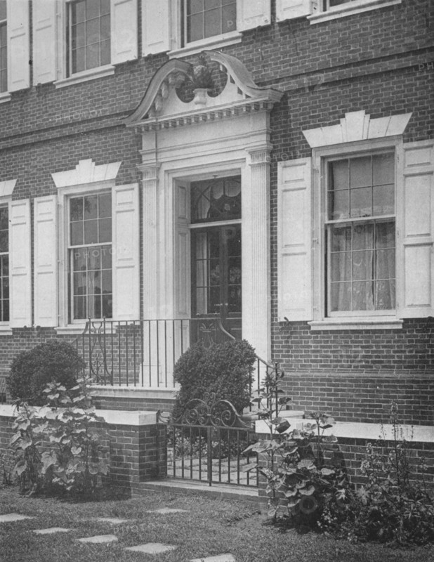 Garden entrance to the house of Miss Anne Morgan, New York City, 1924. Artist: Unknown.