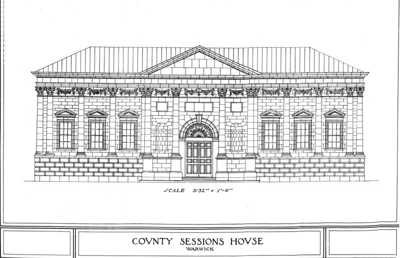 County Sessions House, Warwick, Warwickshire, 1924. Artist: Unknown.