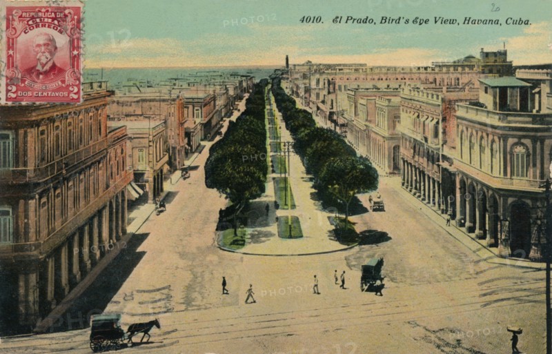 'El Prado, Bird's Eye View, Havana, Cuba', 1911. Artist: Unknown.