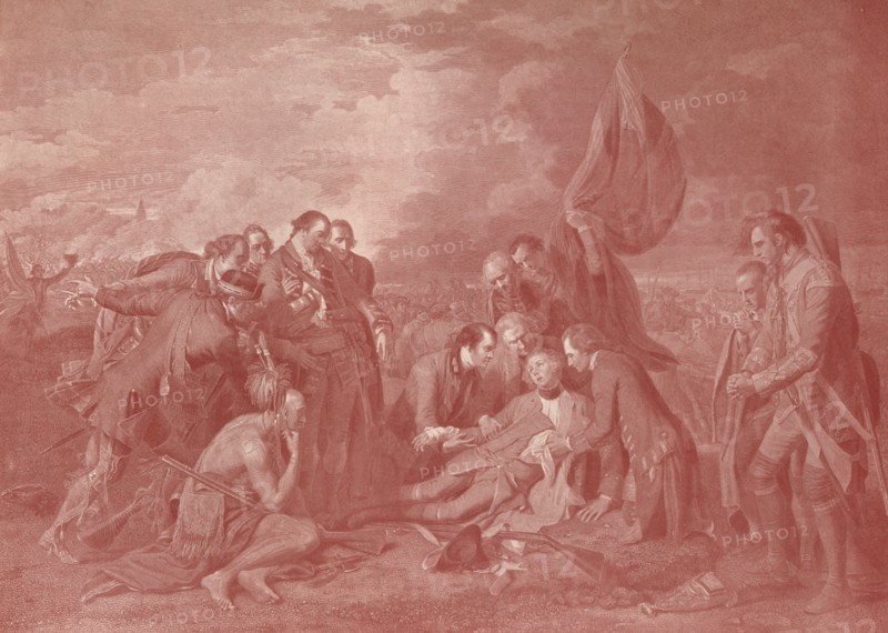 'The Death of General Wolfe', c1776 (1909). Artist: William Woollett.