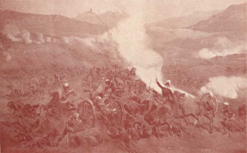 'The Cavalry Charge at Balaclava', 1854 (1909). Creator: Unknown.