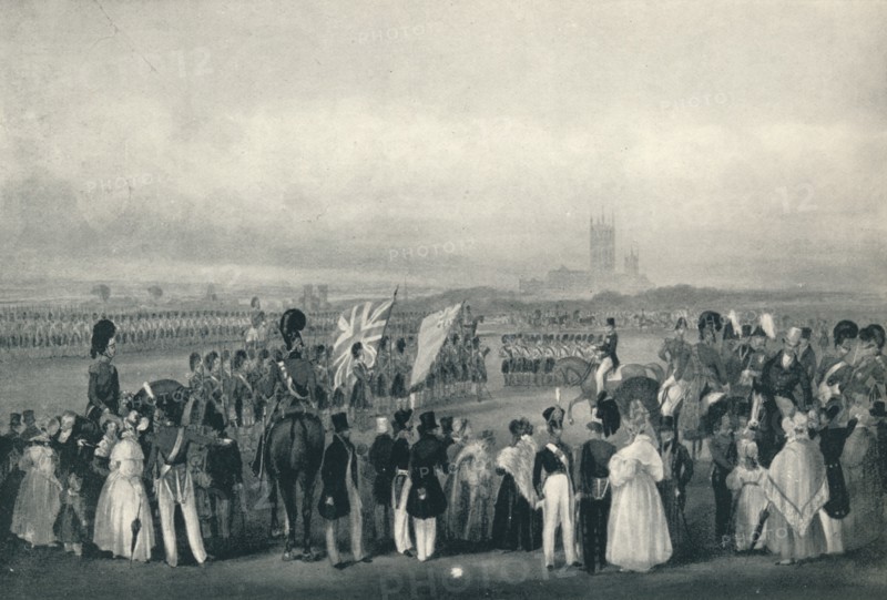'Presenting New Colours to the 93rd Highlanders, Oct. 7th, 1834', 1834 (1909). Artist: Unknown.