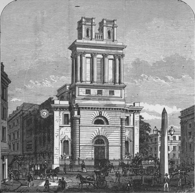 'St. Mary Woolnoth', 1890. Artist: Unknown.