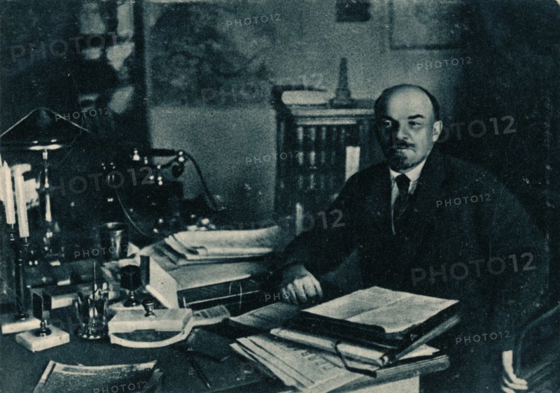 'Vladimir Ilich Lenin, Russian Bolshevik leader, Moscow, Russia, 7th October', 1922. Artist: Unknown.