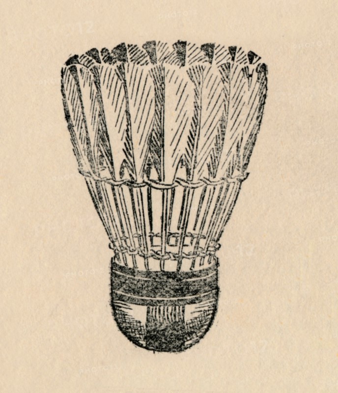 'Shuttle - Badminton', 1912. Artist: Unknown.