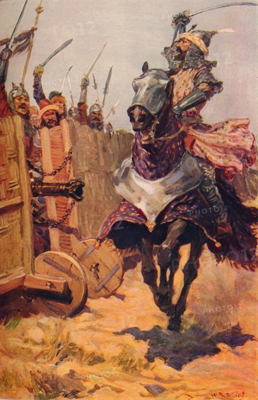 'Baber Cheering On His Troops', c1526 (c1912). Artist: Unknown.