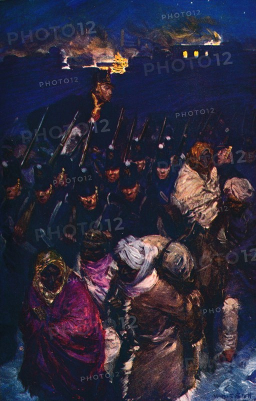 'Retreat of the British Army from Kabul', c1912. Artist: Unknown.