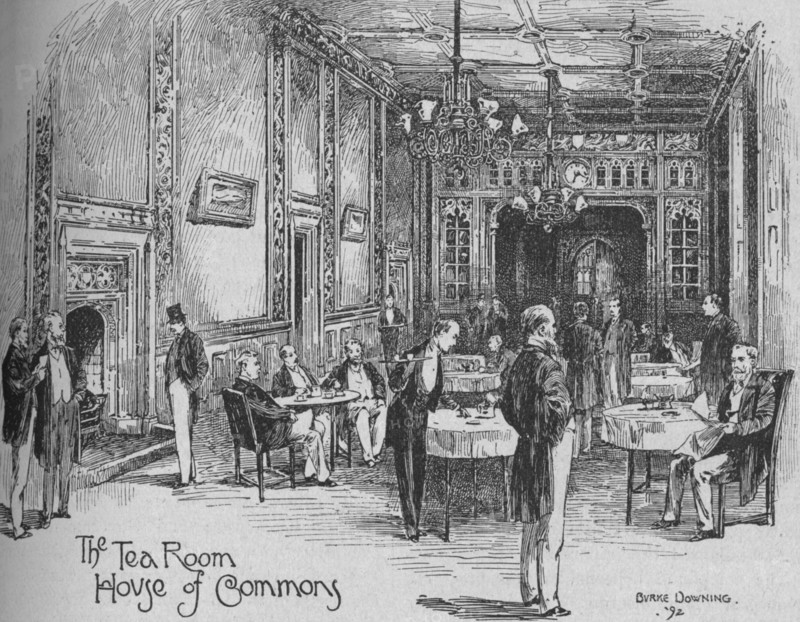 'Tea-Room, House of Commons', 1892. Artist: Henry Phillip Burke Downing.