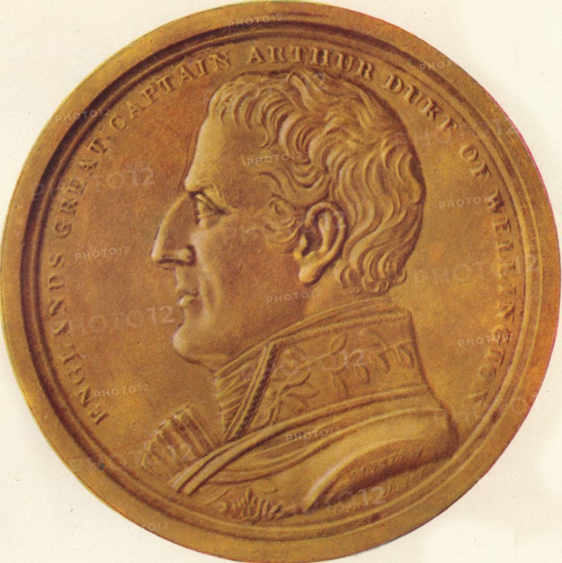 'England's Great Captain Arthur Duke of Wellington - Souvenir Medal', 1815 (1910). Artist: Edward Orme.
