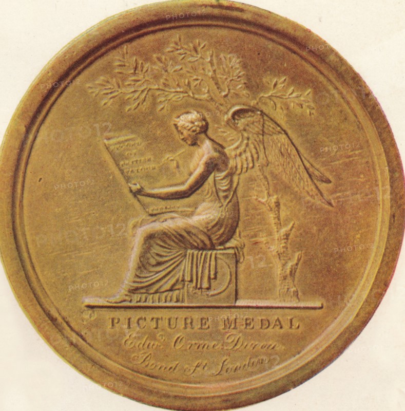 ''The Battles of the British Army from 1808 to 1814 - Picture medal', 1815, (1910).  Artist: Edward Orme.