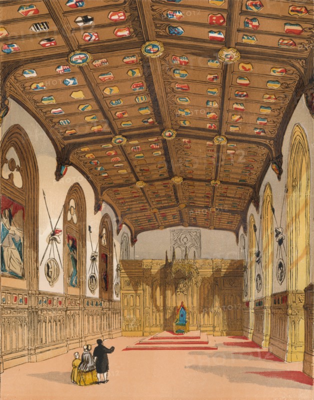 'St. George's Hall, Windsor', c1845, (1864). Artist: Unknown.